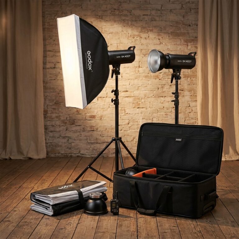 GODOX SK400 II v (LED) – Kit 2 flashs